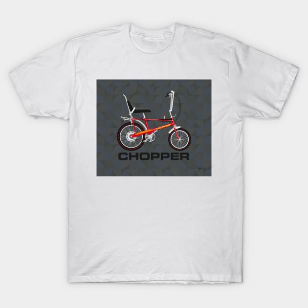 Raleigh Chopper MK2, Infra Red T-Shirt by Tunstall